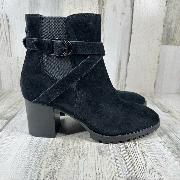 Blondo Tamzin Waterproof Bootie in Black Suede #964 - Picture 6 of 12